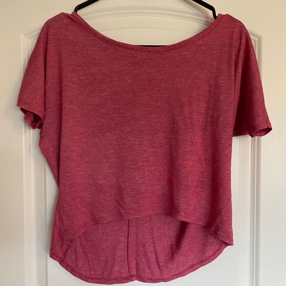 Red crop top